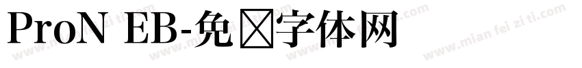 ProN EB字体转换